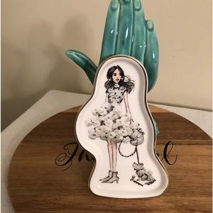 Trinket Tray Keys Jewelry with box City Girl Poodle Dog